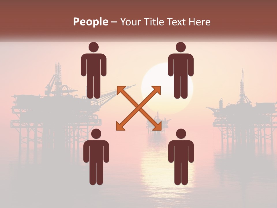 Older Sand Pensioner PowerPoint Template