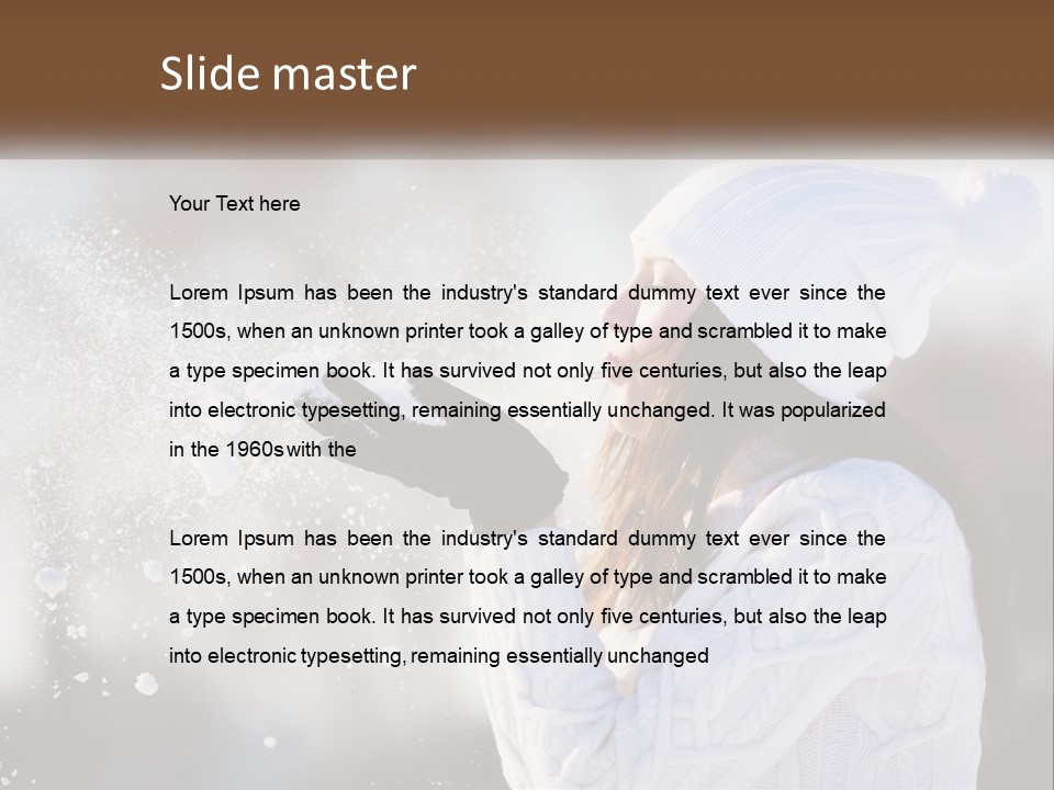 Older Peaceful Ocean PowerPoint Template