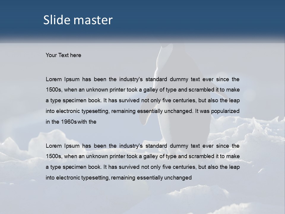 Single Sunrise Sea PowerPoint Template