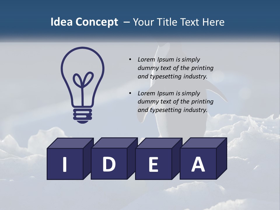 Single Sunrise Sea PowerPoint Template