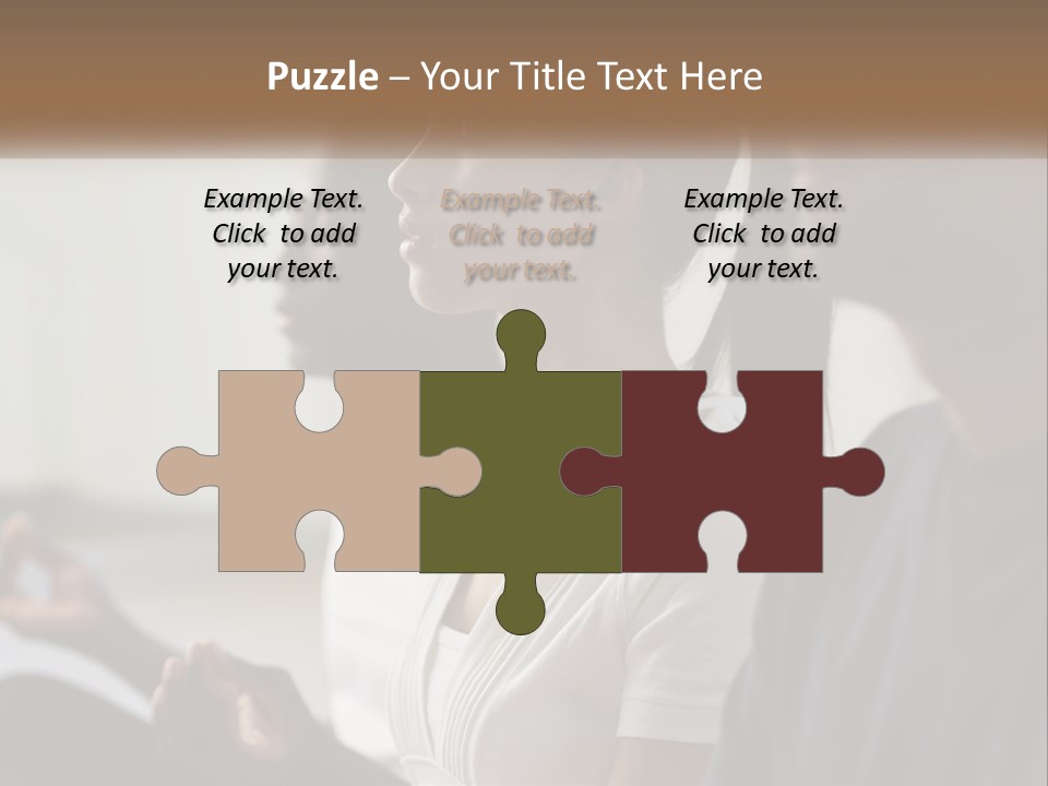 Pensioner Daughter Water PowerPoint Template