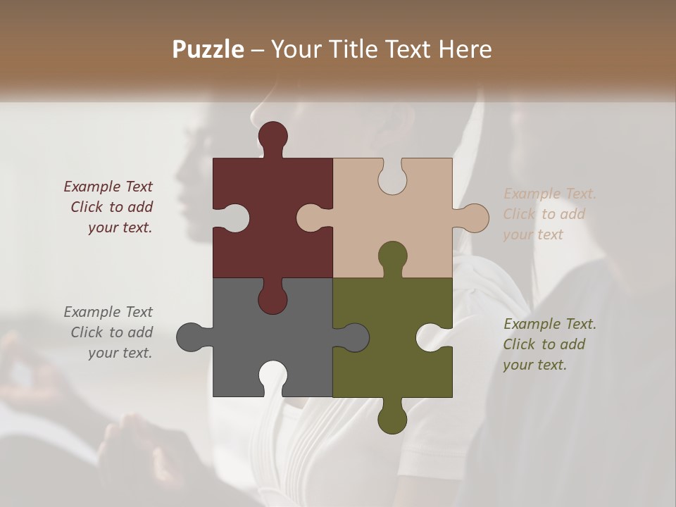 Pensioner Daughter Water PowerPoint Template