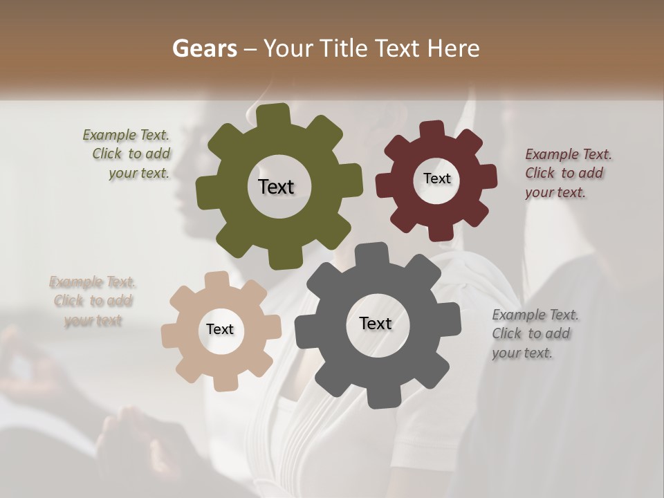 Pensioner Daughter Water PowerPoint Template