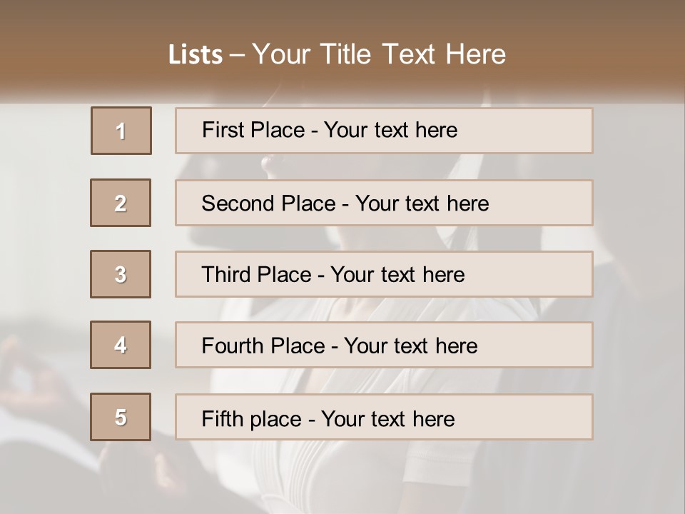 Pensioner Daughter Water PowerPoint Template