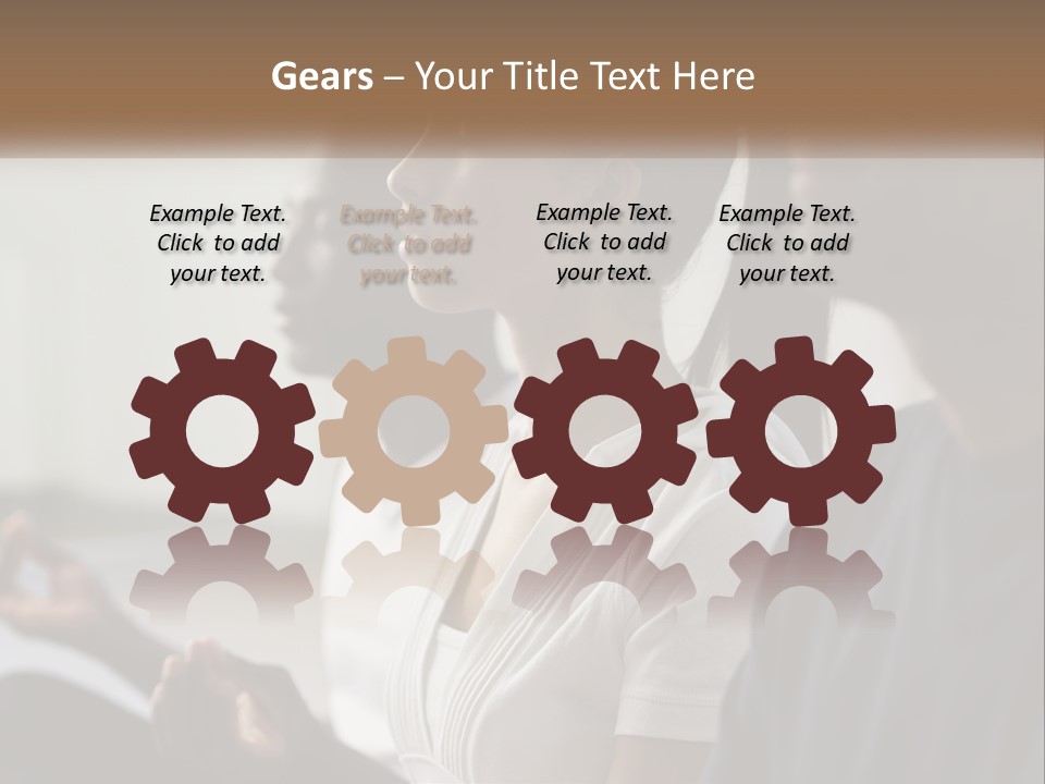 Pensioner Daughter Water PowerPoint Template