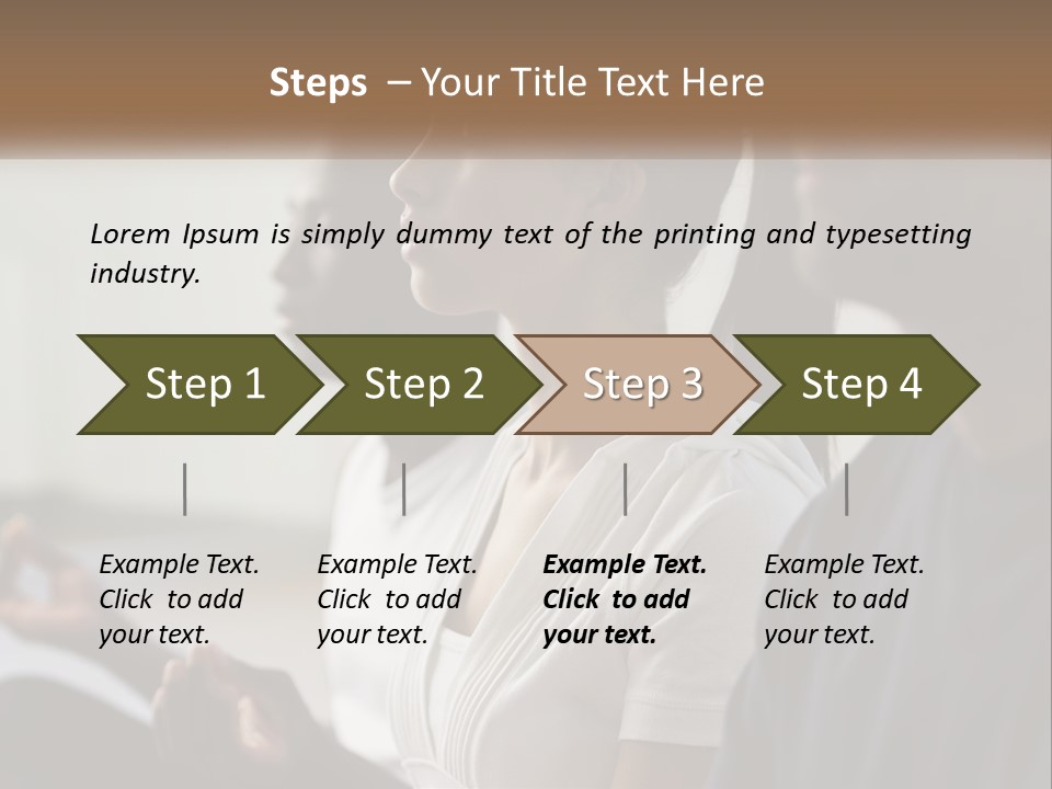 Pensioner Daughter Water PowerPoint Template