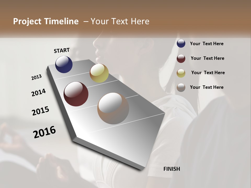 Pensioner Daughter Water PowerPoint Template