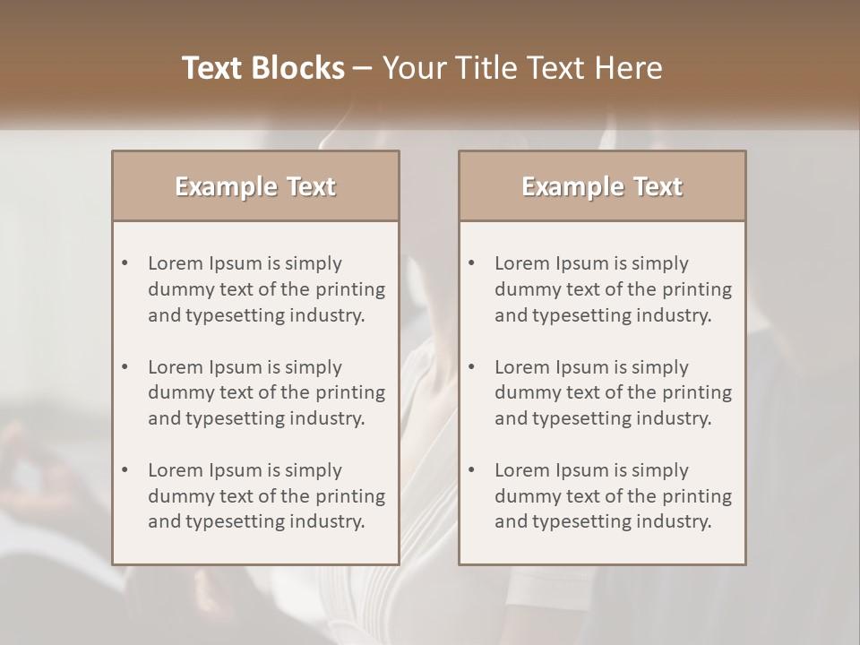 Pensioner Daughter Water PowerPoint Template