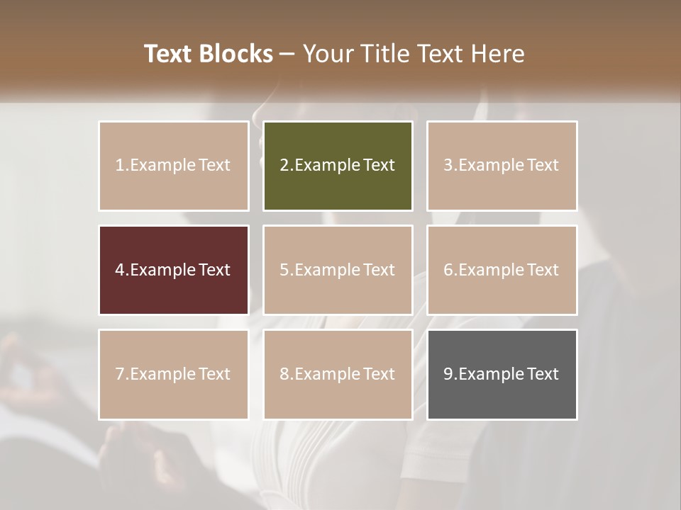 Pensioner Daughter Water PowerPoint Template