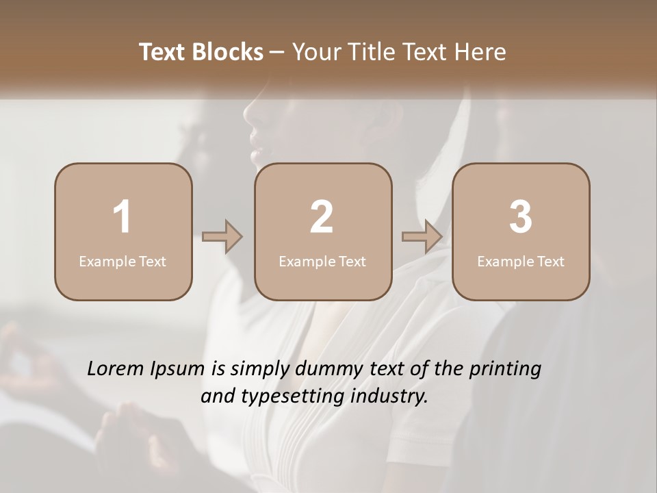 Pensioner Daughter Water PowerPoint Template
