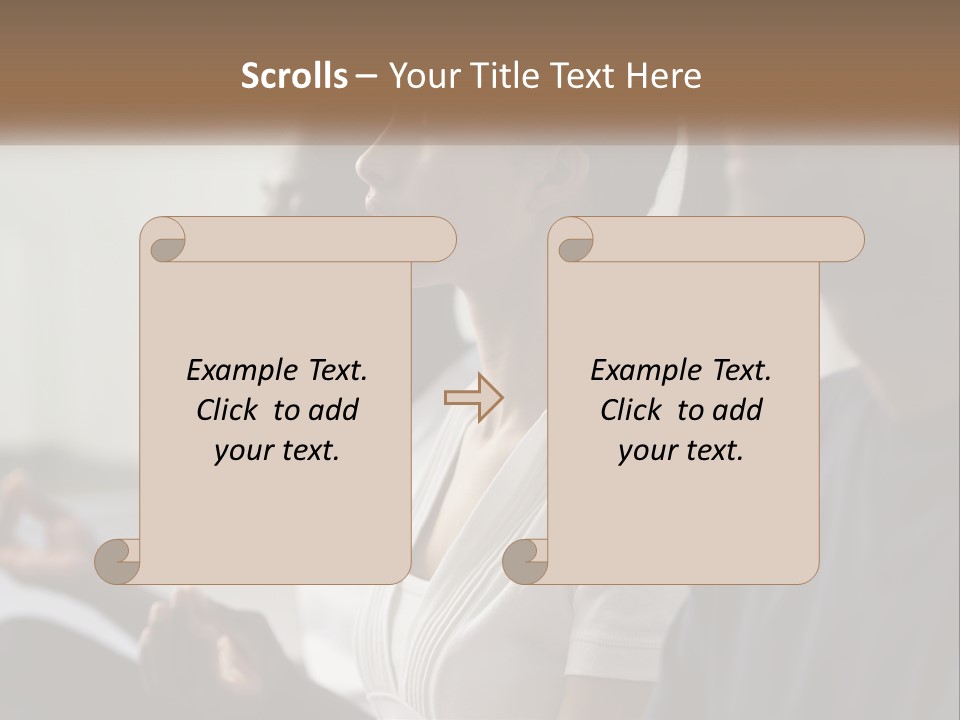 Pensioner Daughter Water PowerPoint Template