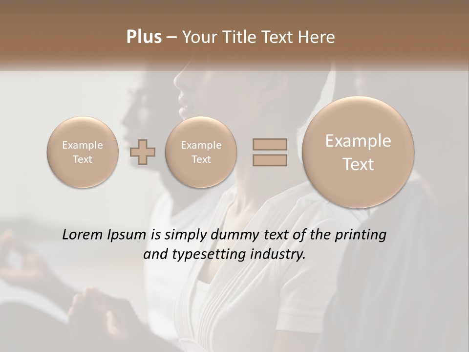 Pensioner Daughter Water PowerPoint Template