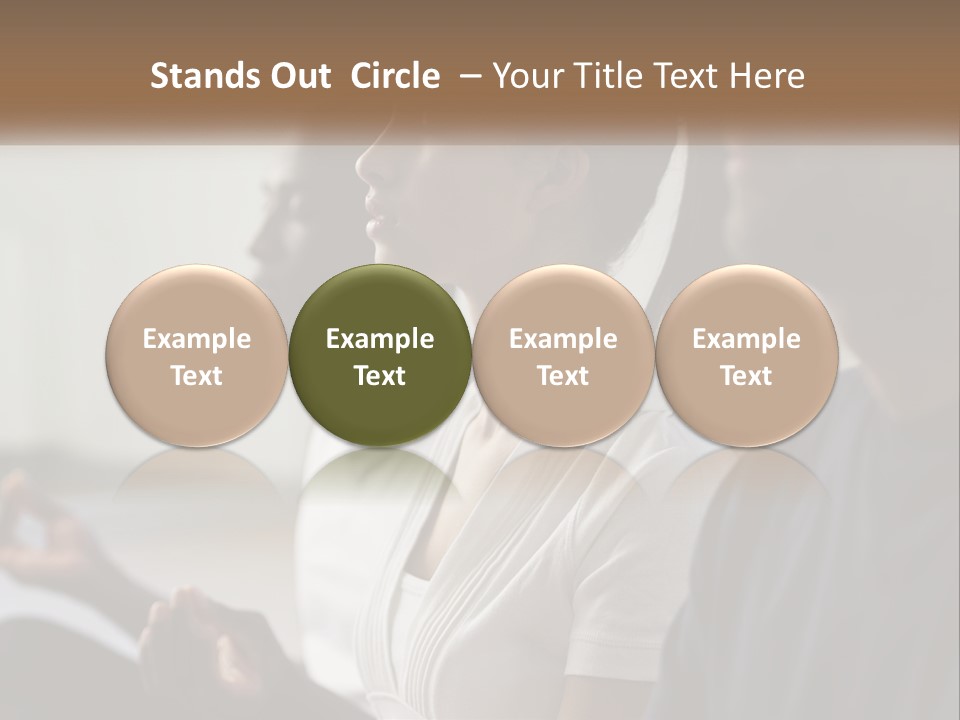 Pensioner Daughter Water PowerPoint Template