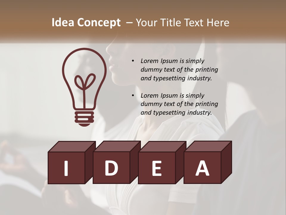 Pensioner Daughter Water PowerPoint Template