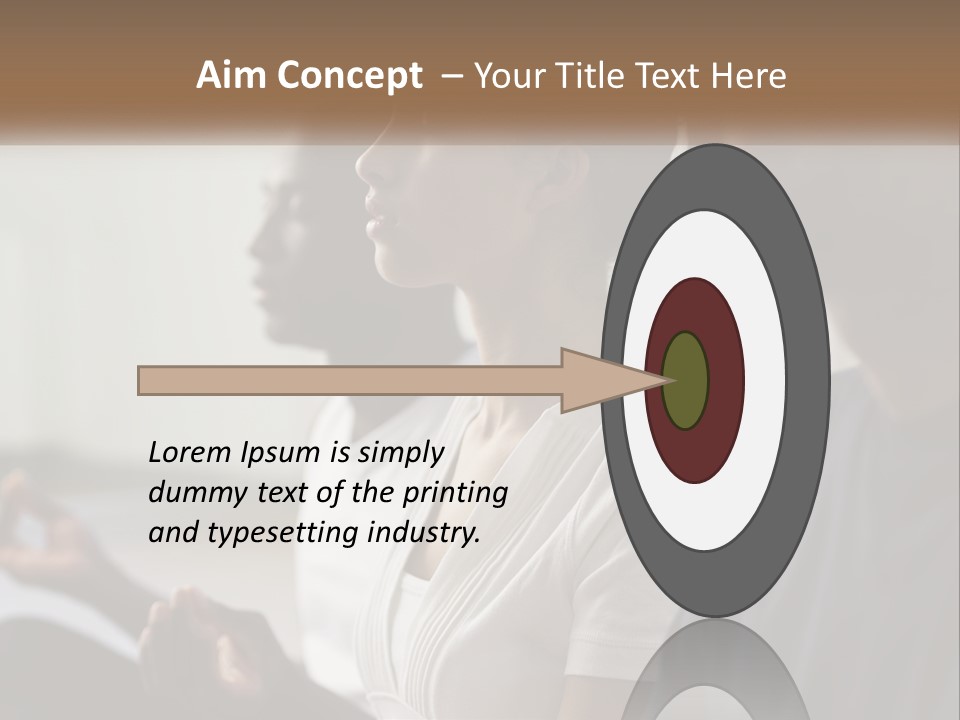 Pensioner Daughter Water PowerPoint Template