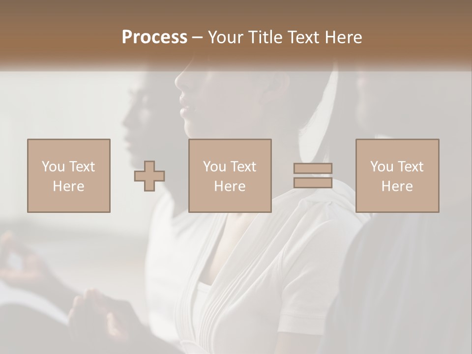 Pensioner Daughter Water PowerPoint Template