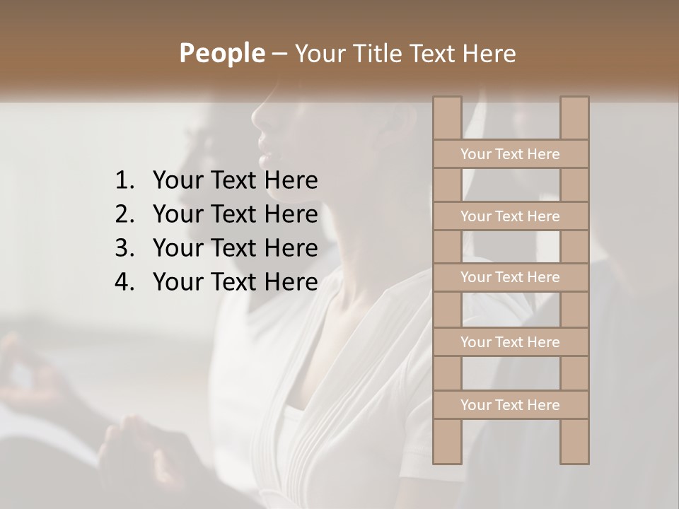 Pensioner Daughter Water PowerPoint Template