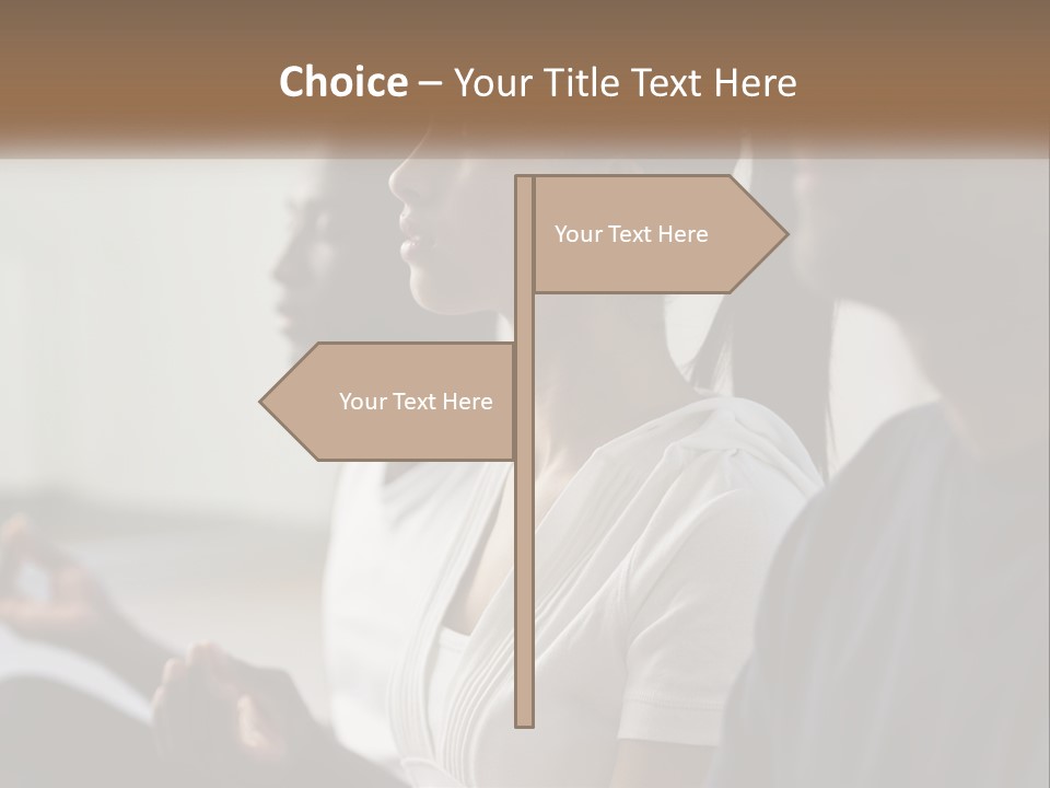 Pensioner Daughter Water PowerPoint Template