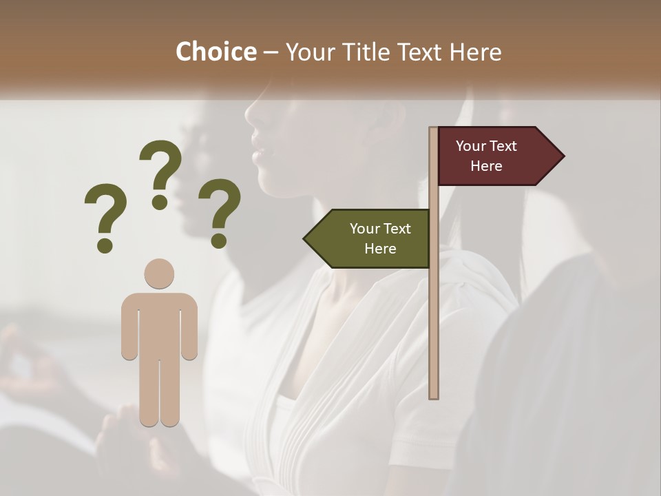 Pensioner Daughter Water PowerPoint Template