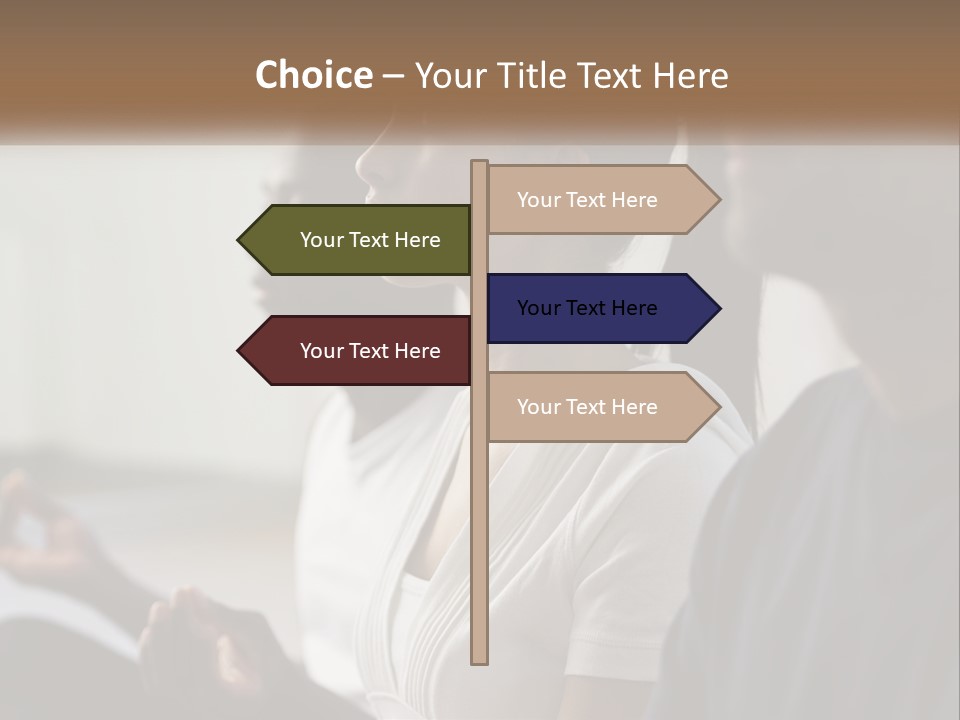 Pensioner Daughter Water PowerPoint Template