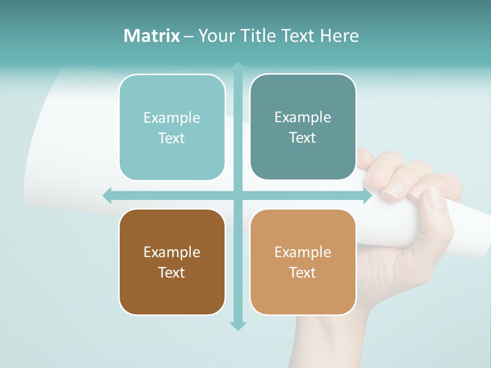 Portrait Daughter Mother PowerPoint Template