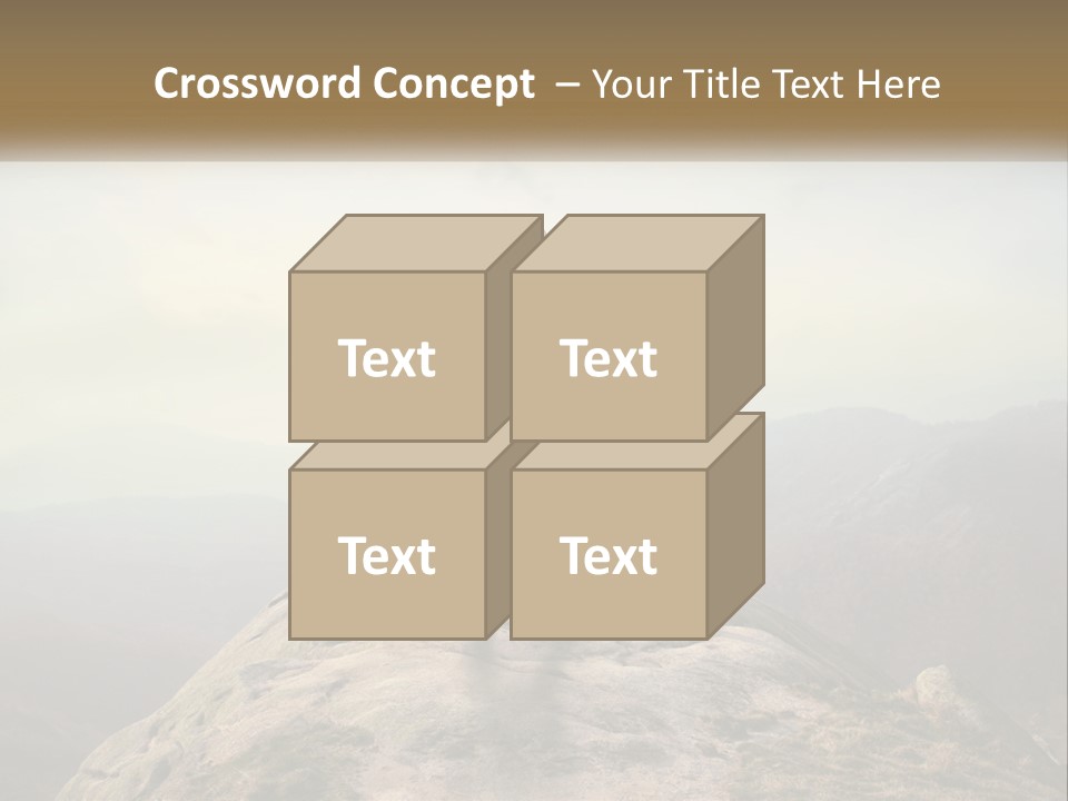 Sunset Sea Standing PowerPoint Template
