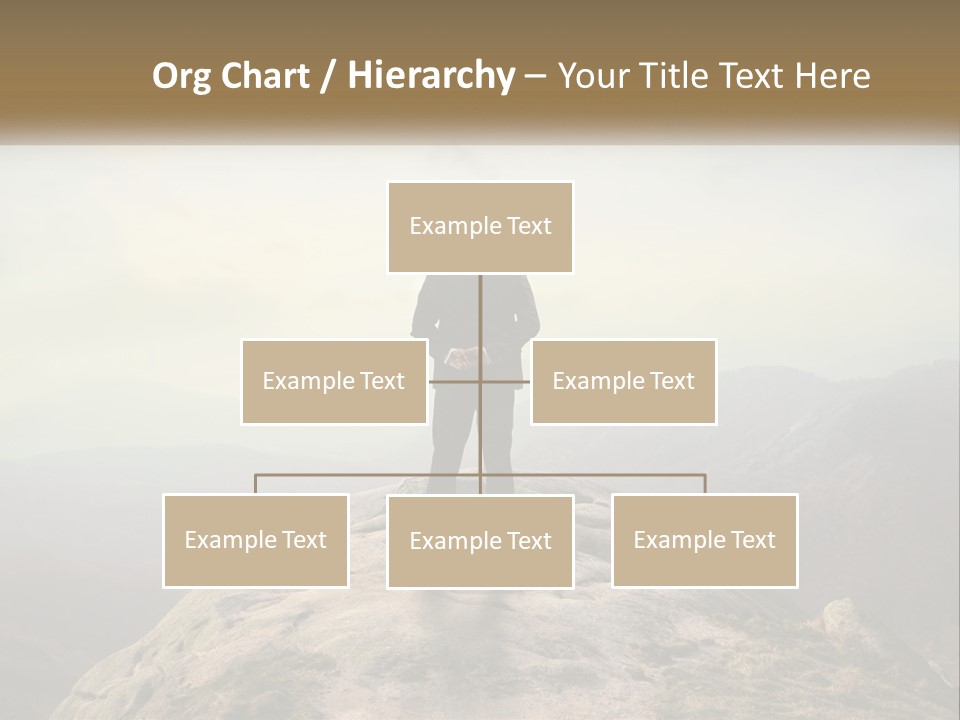 Sunset Sea Standing PowerPoint Template