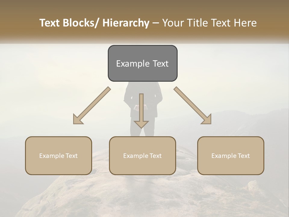 Sunset Sea Standing PowerPoint Template