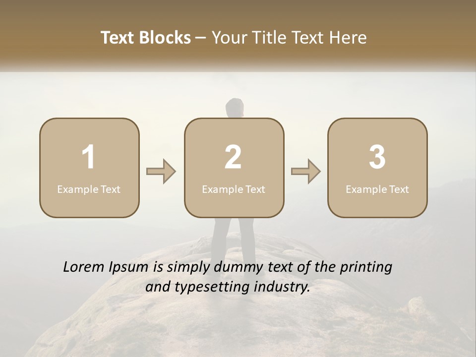 Sunset Sea Standing PowerPoint Template