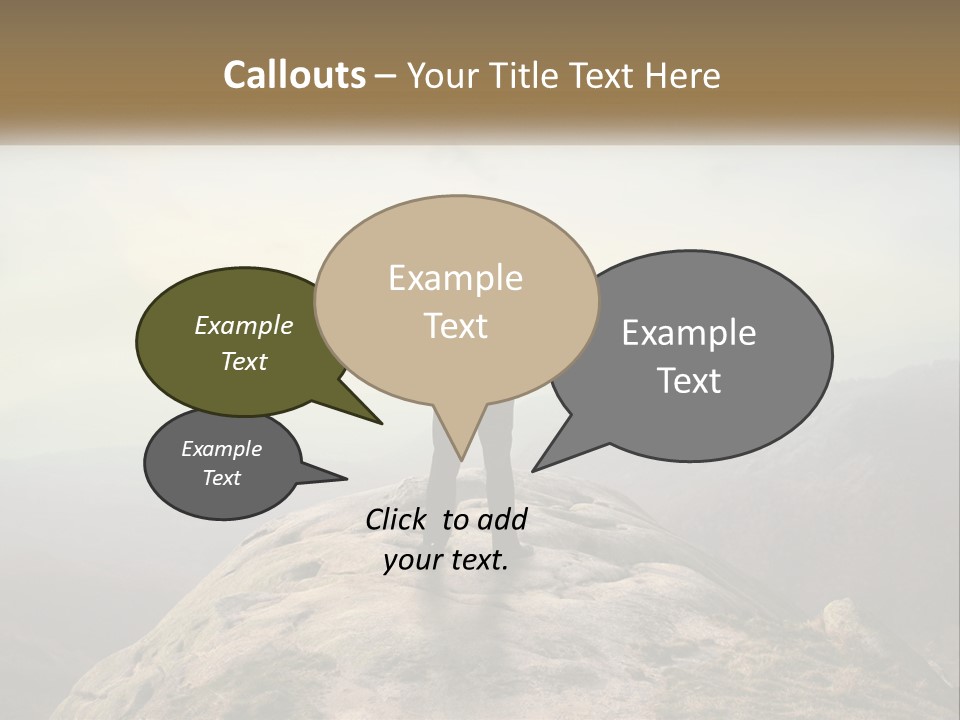 Sunset Sea Standing PowerPoint Template