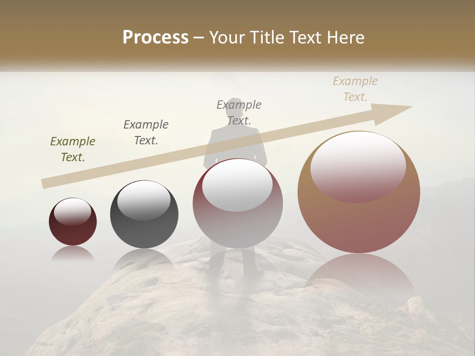 Sunset Sea Standing PowerPoint Template