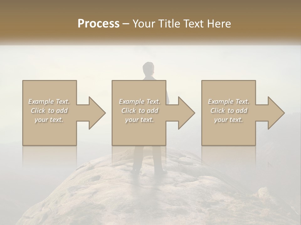 Sunset Sea Standing PowerPoint Template