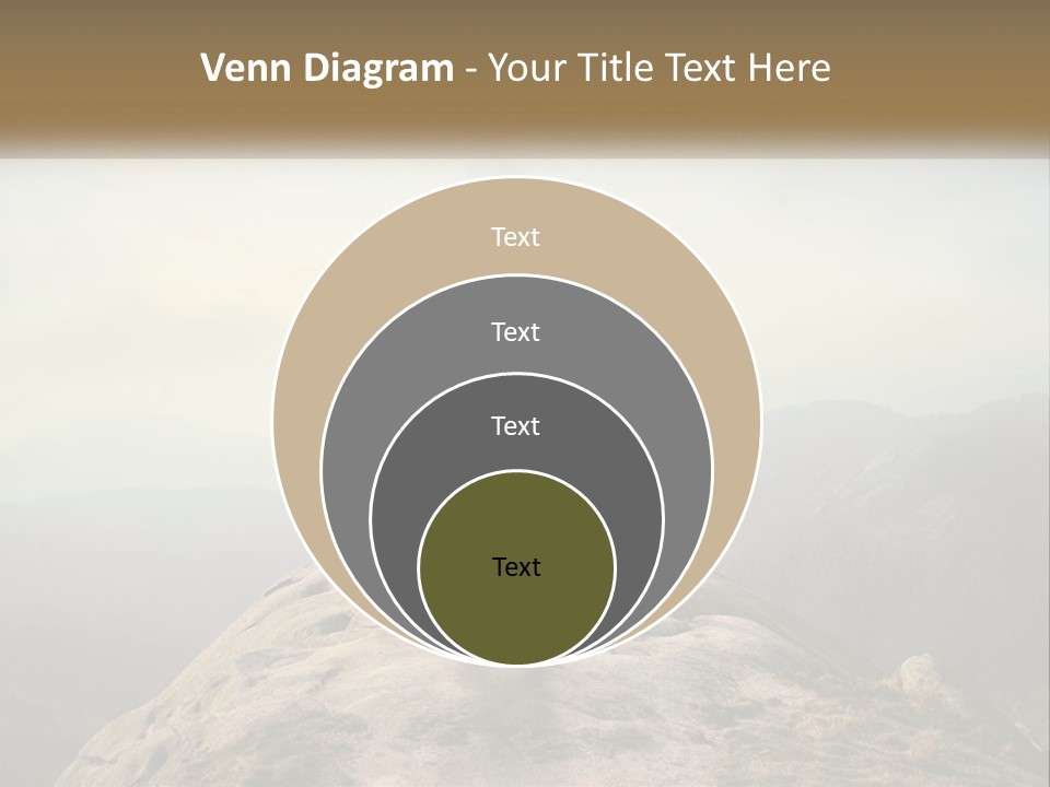 Sunset Sea Standing PowerPoint Template