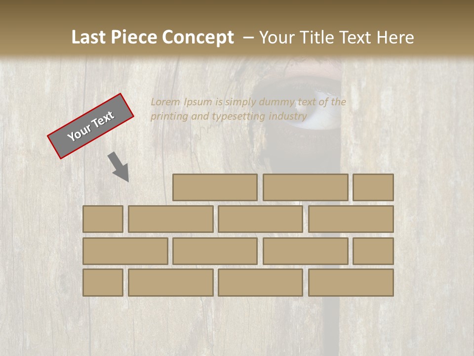 White Sad Single PowerPoint Template