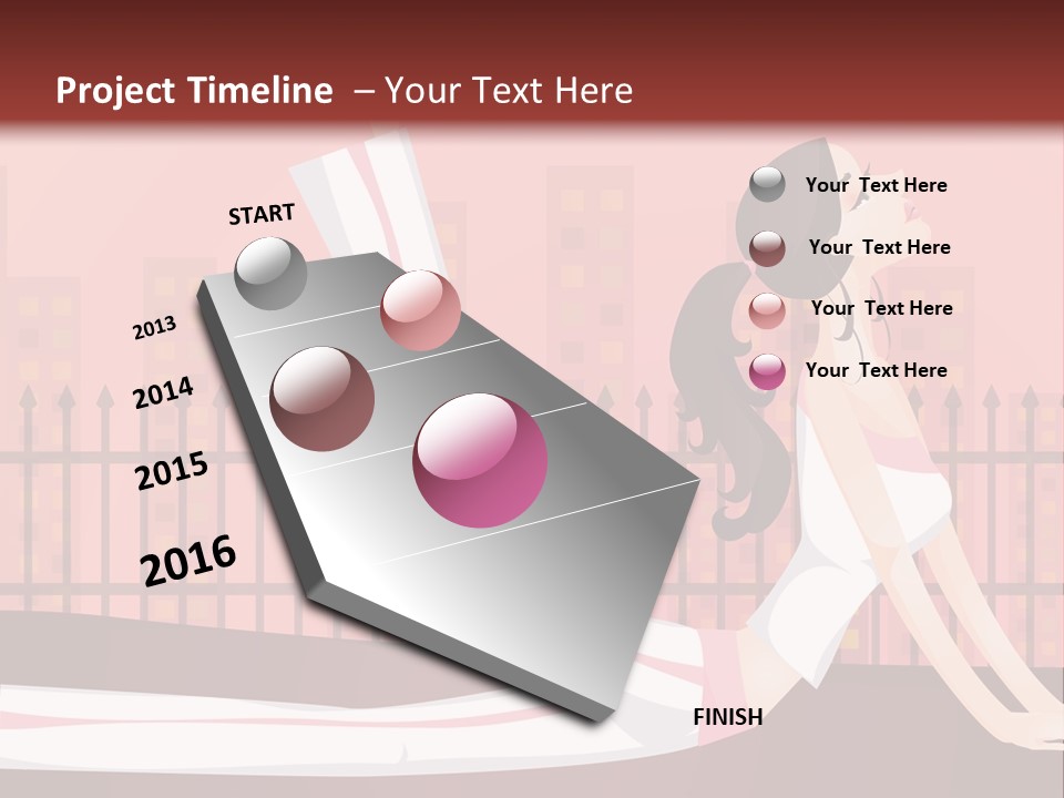 Older Wave Beach PowerPoint Template