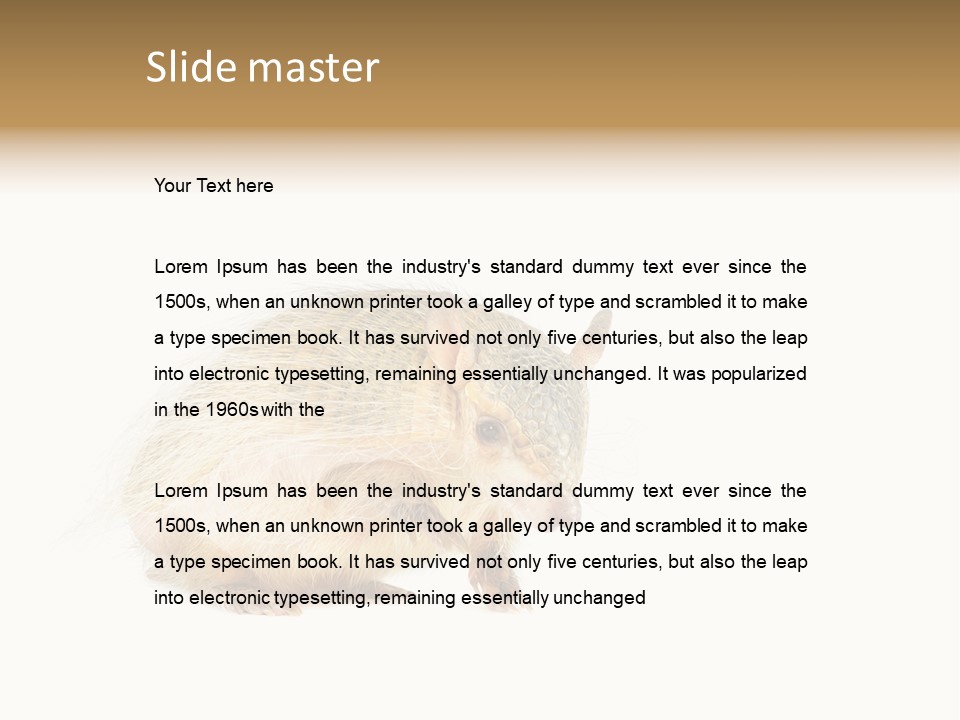 Standing Single Retired PowerPoint Template