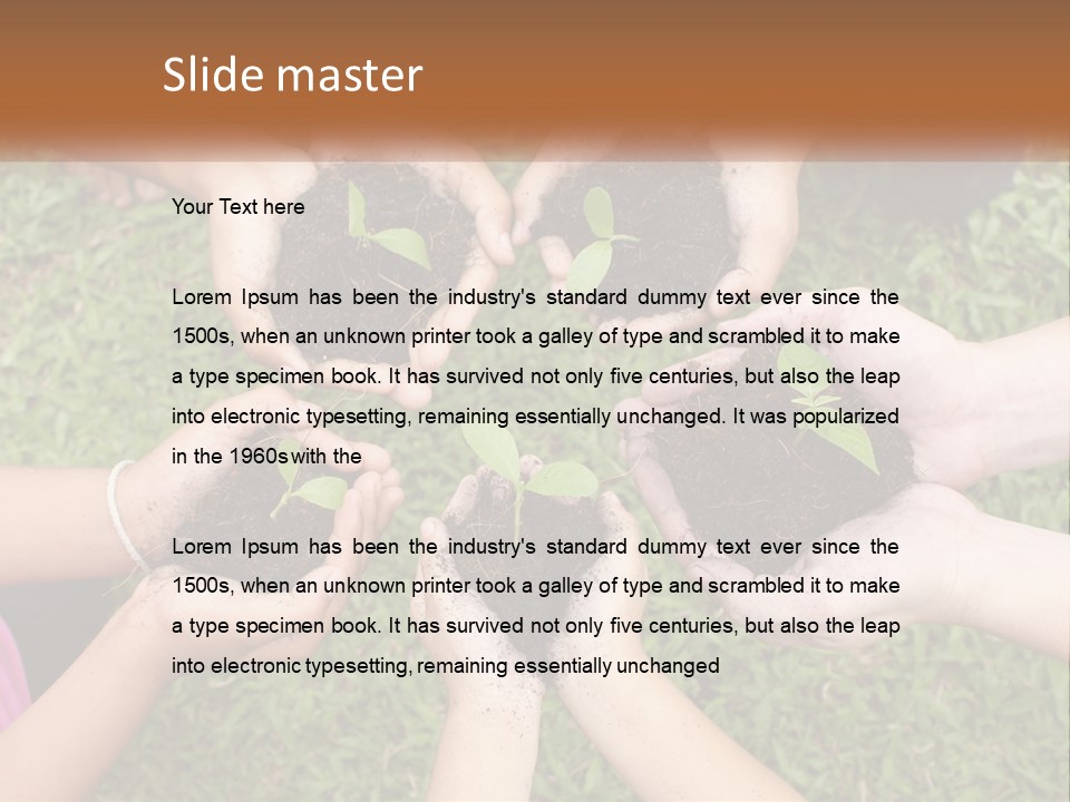 Sunrise Portrait Older PowerPoint Template