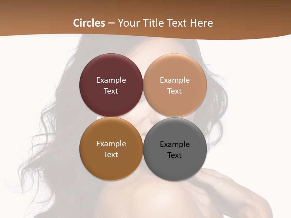 Sand Sad Woman PowerPoint Template