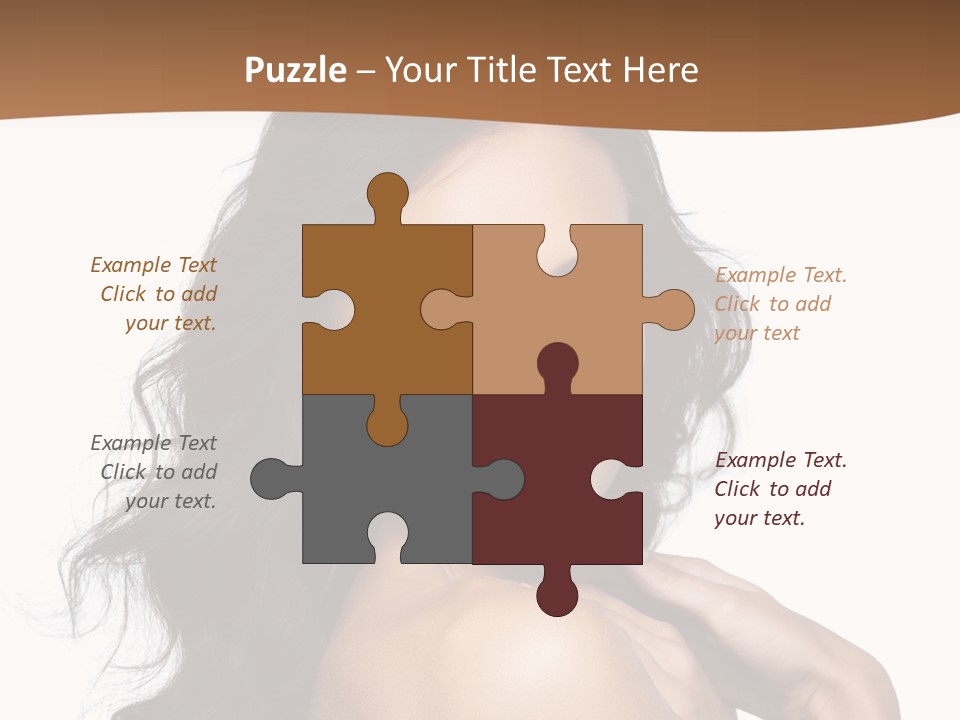 Sand Sad Woman PowerPoint Template