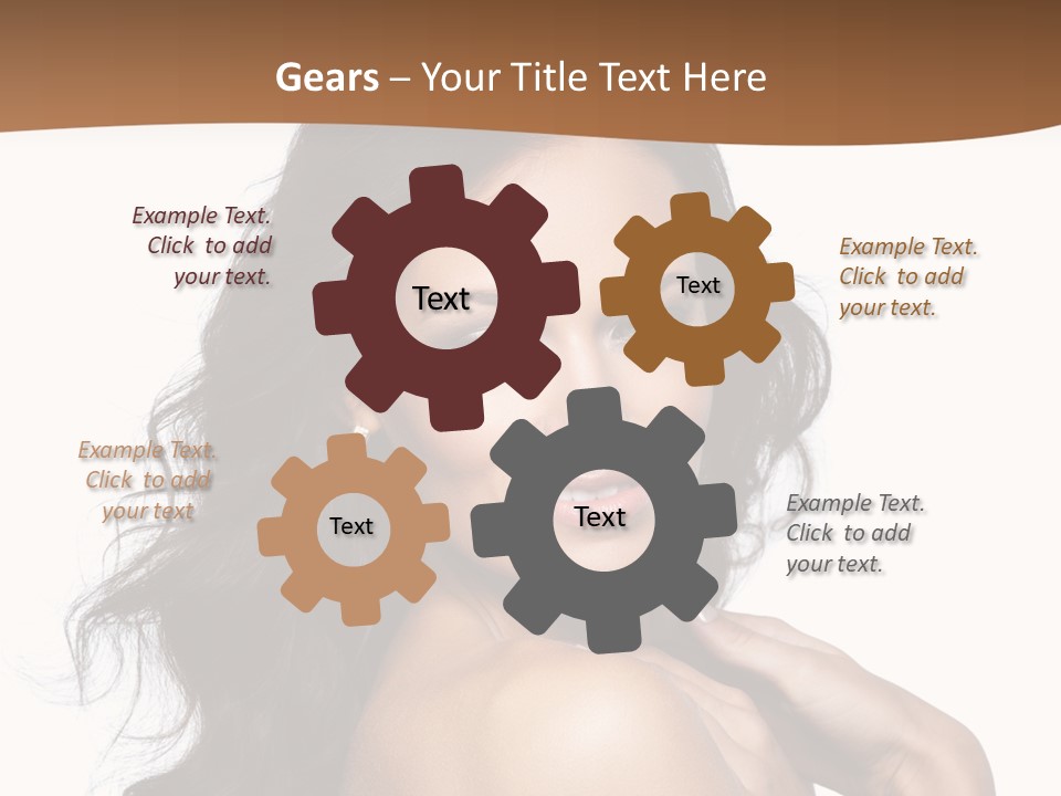 Sand Sad Woman PowerPoint Template