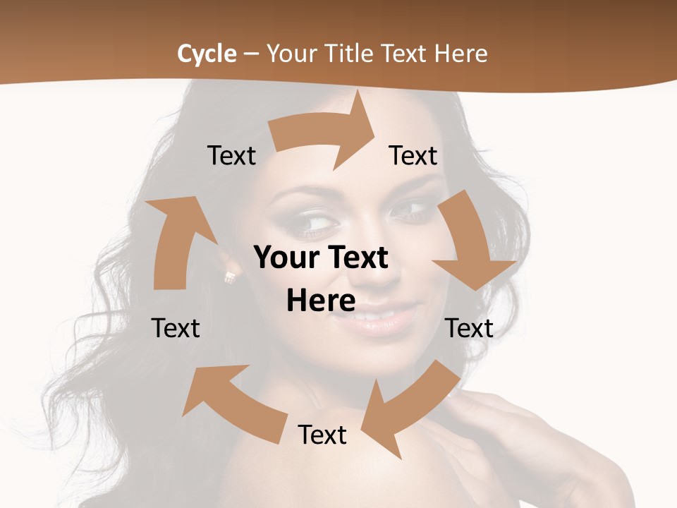 Sand Sad Woman PowerPoint Template