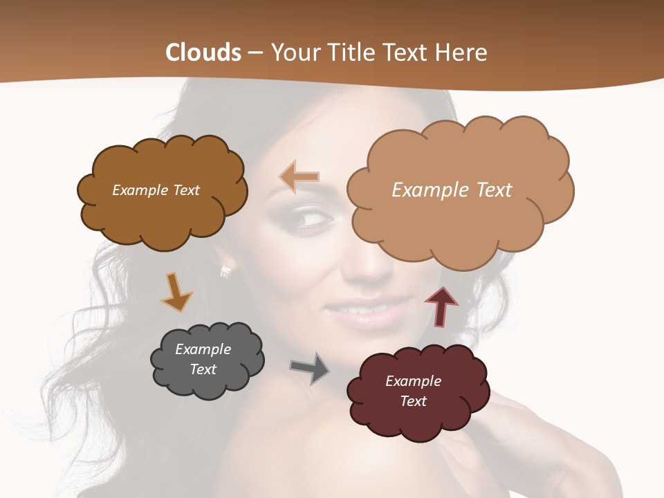 Sand Sad Woman PowerPoint Template