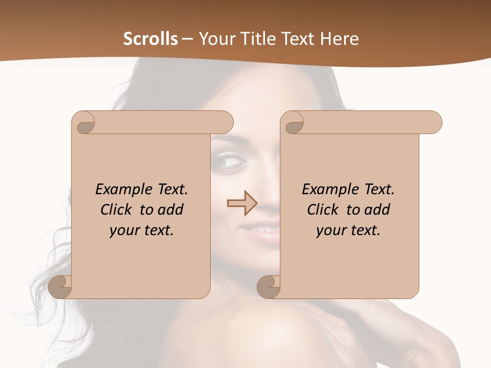 Sand Sad Woman PowerPoint Template