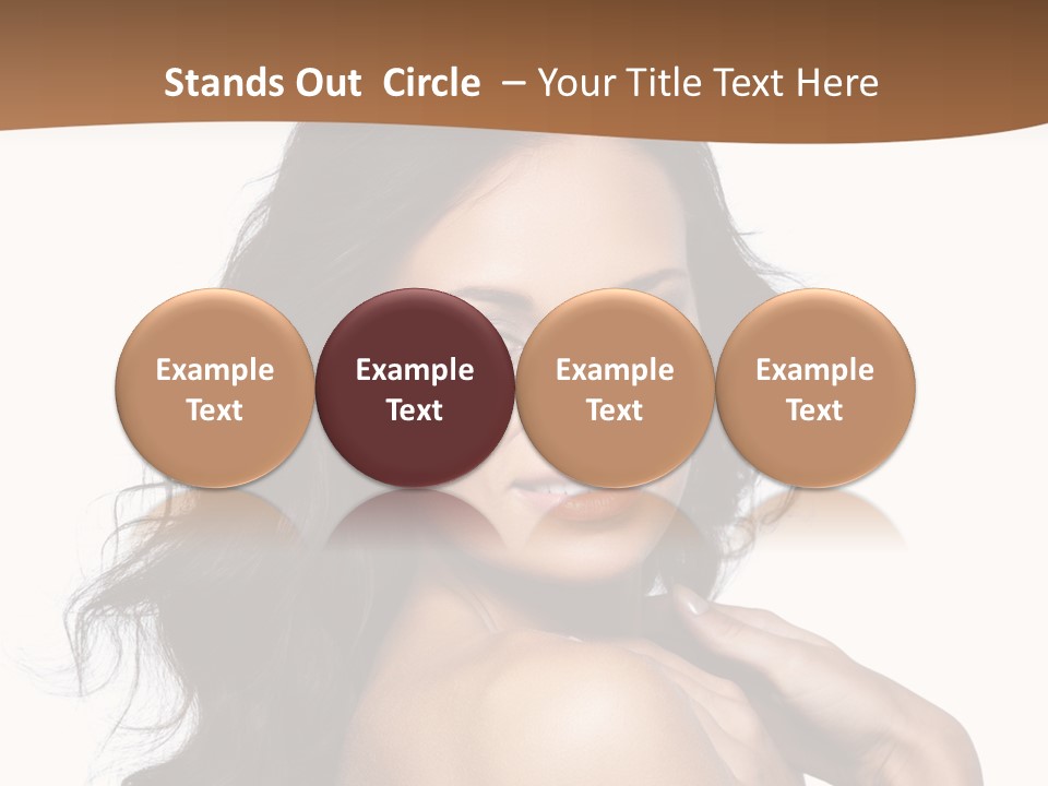 Sand Sad Woman PowerPoint Template