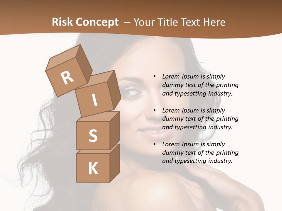 Sand Sad Woman PowerPoint Template