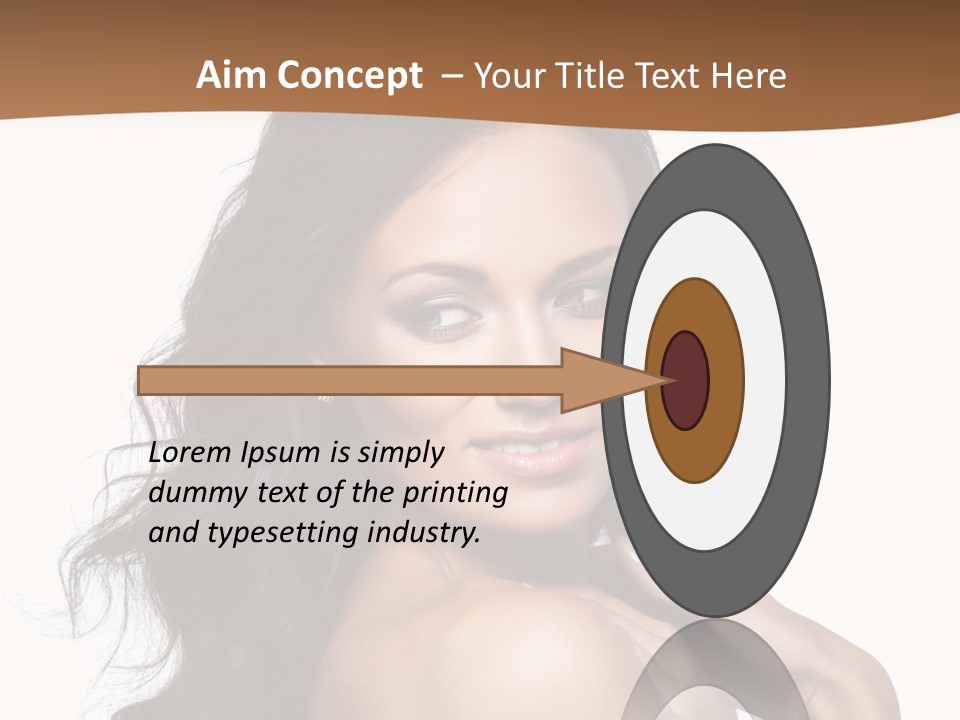 Sand Sad Woman PowerPoint Template