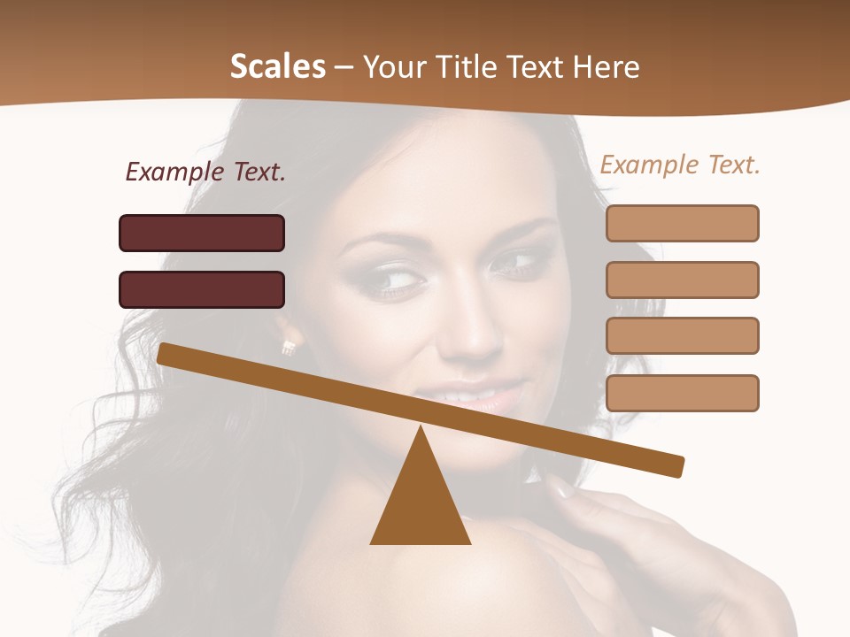 Sand Sad Woman PowerPoint Template