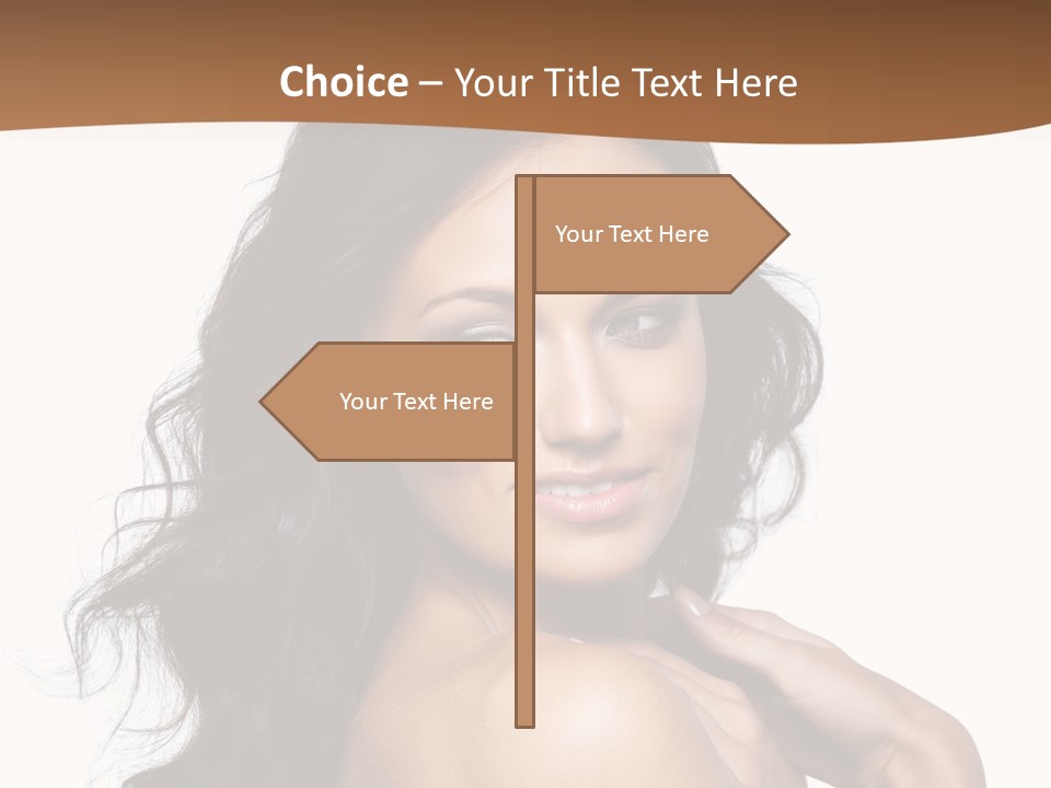 Sand Sad Woman PowerPoint Template