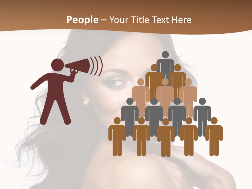 Sand Sad Woman PowerPoint Template