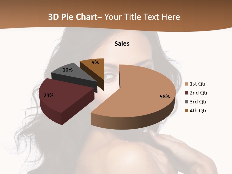 Sand Sad Woman PowerPoint Template